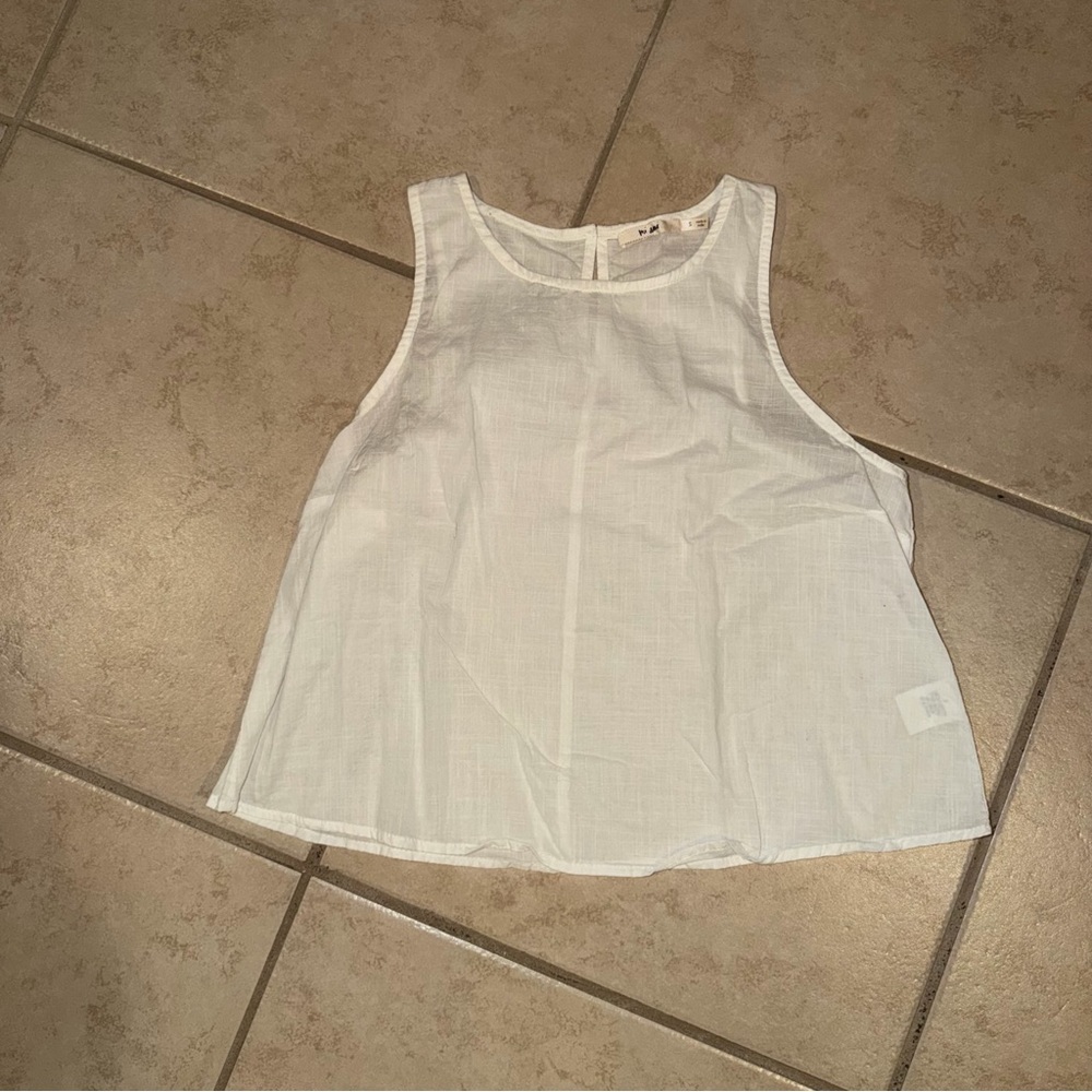 Francesca's Ivory Sleeveless Top